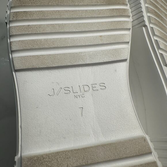 J/Slides Women's Willa Black Leather Platform Modern Slip On Loafer Size 7 - Picture 13 of 13